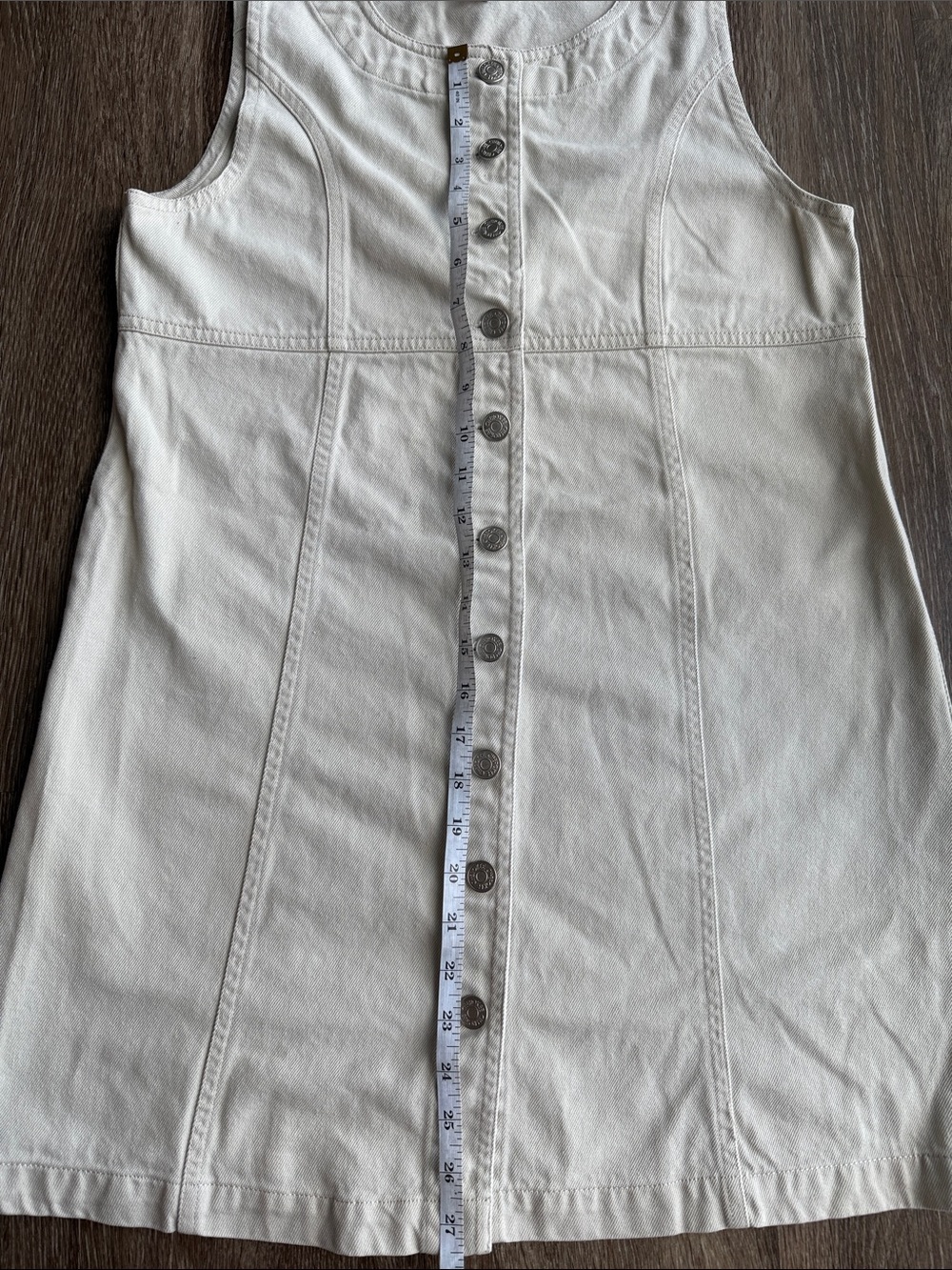 Cherokee Button-Front Sleeveless Dress - Picture 4 of 5
